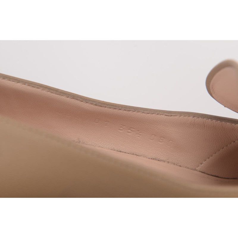 Gucci Gucci Leather Horsebit Block Heel Loafers Size US 5.5 / EU 38 - 10 Thumbnail