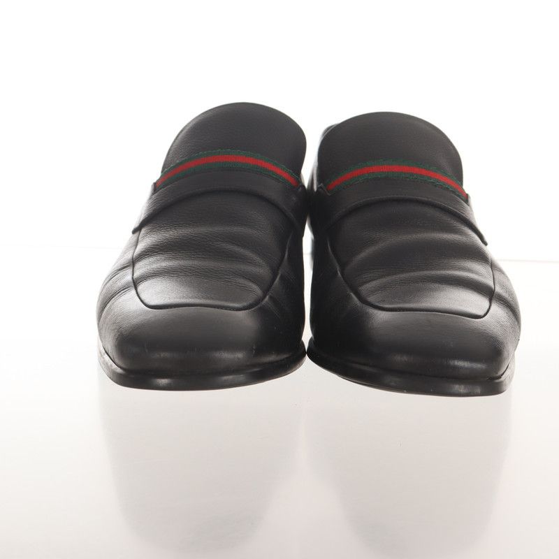 Gucci Gucci Black Leather Casual Shoes for Men Size US 8.5 / EU 41-42 - 2 Thumbnail