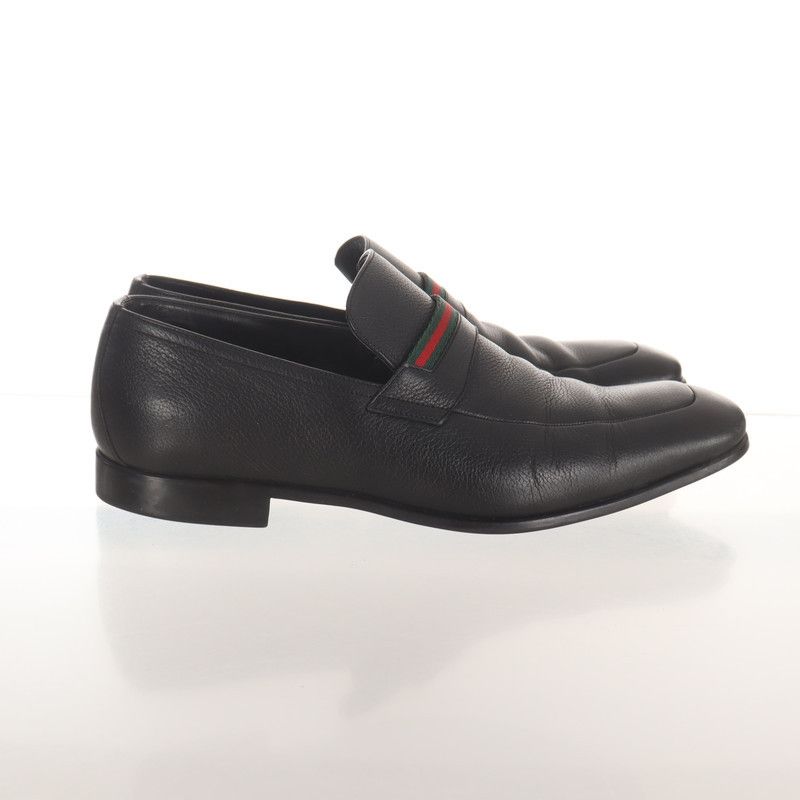 Gucci Gucci Black Leather Casual Shoes for Men Size US 8.5 / EU 41-42 - 3 Thumbnail