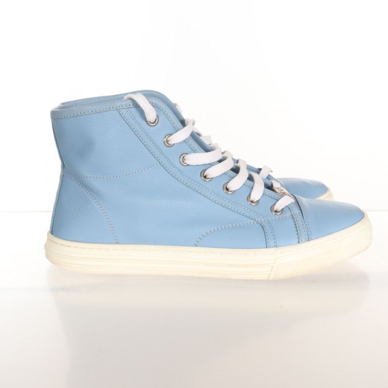 Gucci Gucci High-Top Sneakers in Blue Size US 6.5 / EU 39-40 - 2 Thumbnail