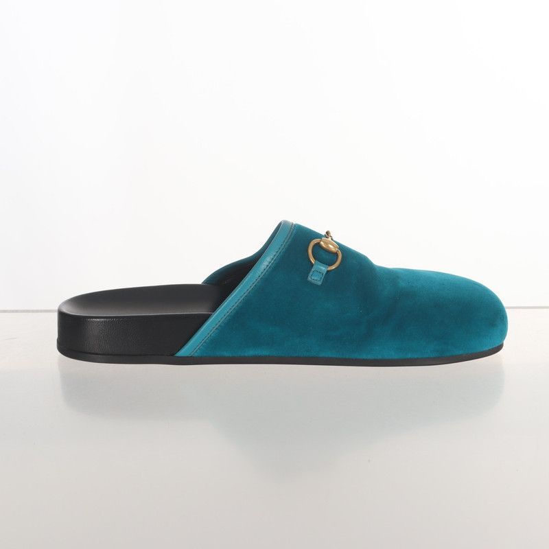 Gucci Gucci Suede Casual Slides in Lake Blue Size US 6.5 / EU 39-40 - 8 Thumbnail