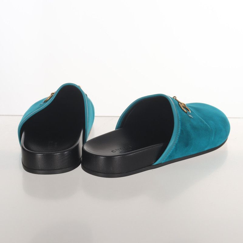 Gucci Gucci Suede Casual Slides in Lake Blue Size US 6.5 / EU 39-40 - 3 Thumbnail