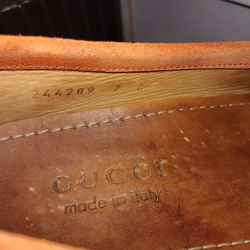 Gucci Gucci Loafers in Orange Red Suede Size US 8 / EU 41 - 5 Thumbnail