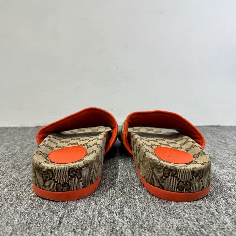 Gucci The North Face x Gucci Orange Slide Sandals Size US 10.5 / EU 43-44 - 3 Thumbnail