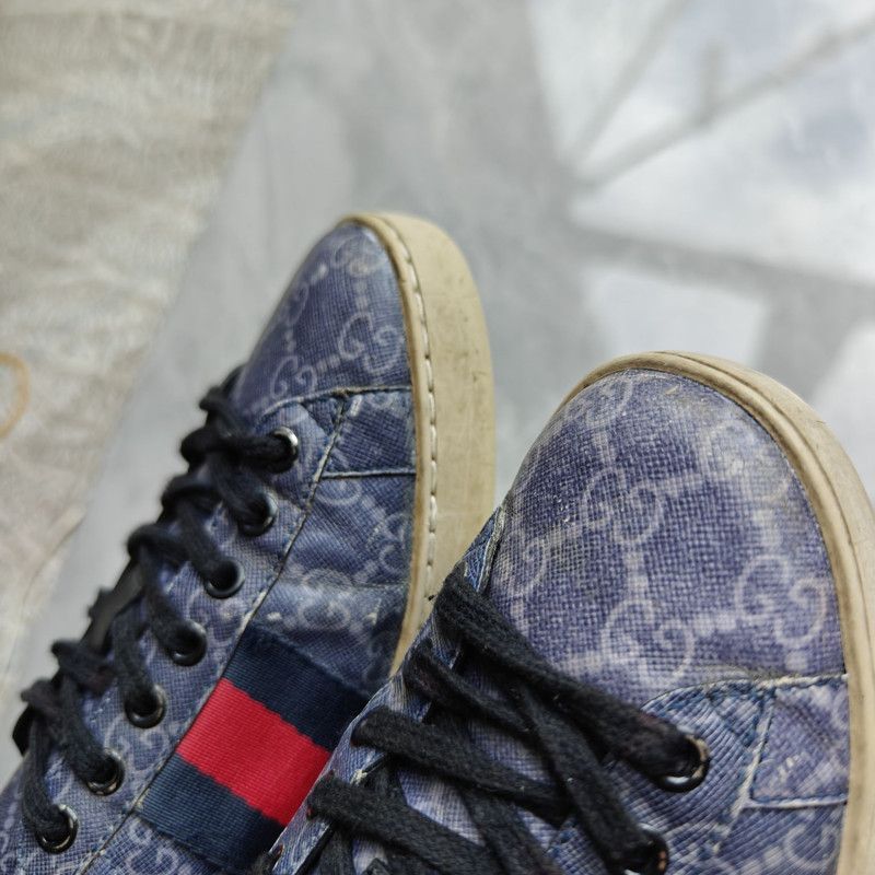 Gucci Gucci Retro Canvas Leather Athletic Sneakers Size US 7.5 / EU 40-41 - 8 Thumbnail