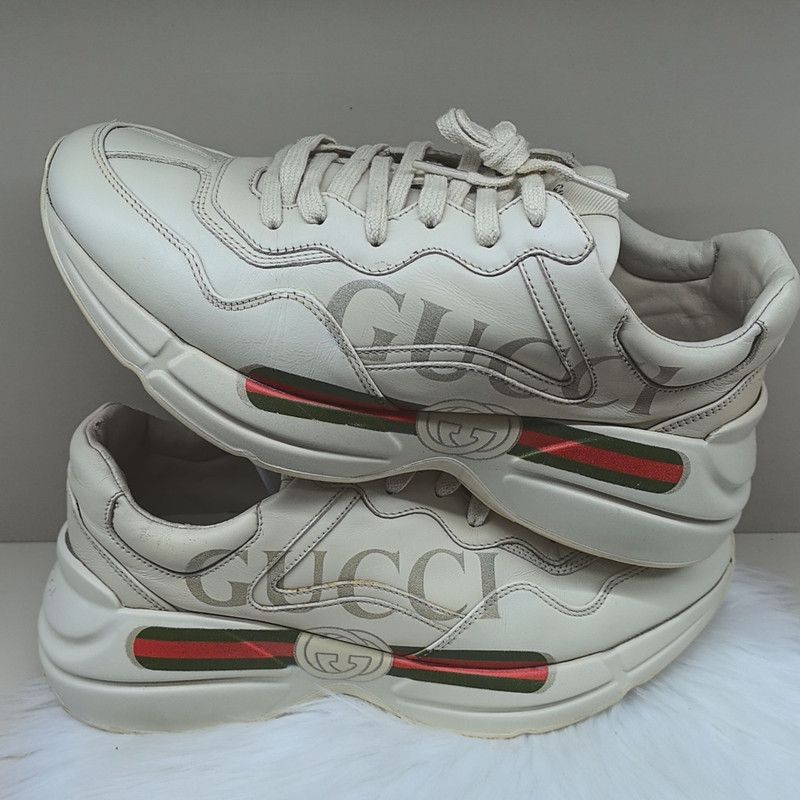 Gucci Gucci Rhyton Logo Low Top Dad Sneakers Size US 8 / EU 41 - 7 Thumbnail