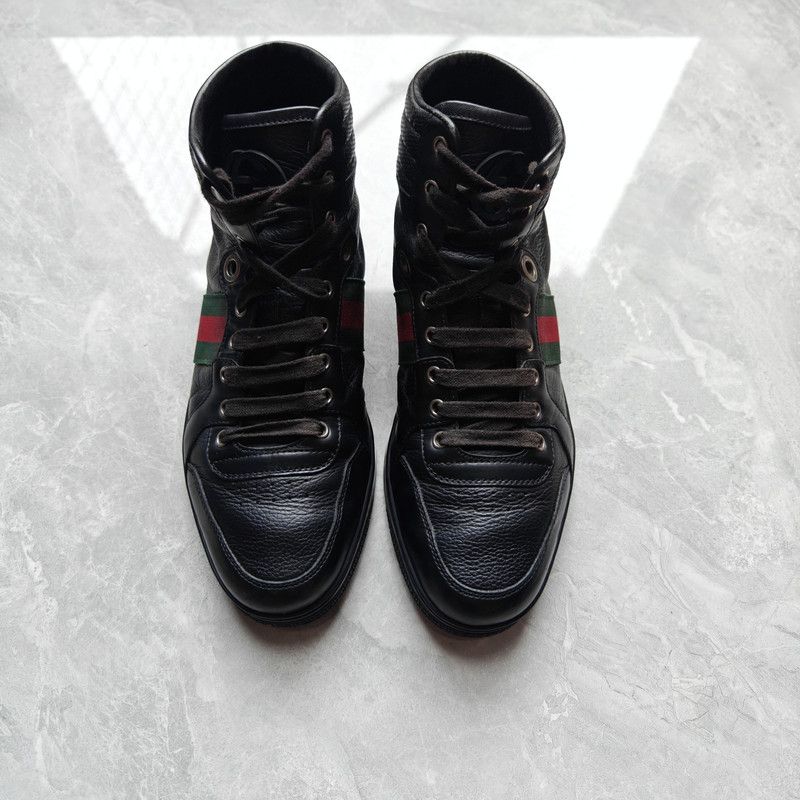 Gucci Gucci Color-Blocked High-Top Sneakers Size US 8.5 / EU 41-42 - 2 Thumbnail