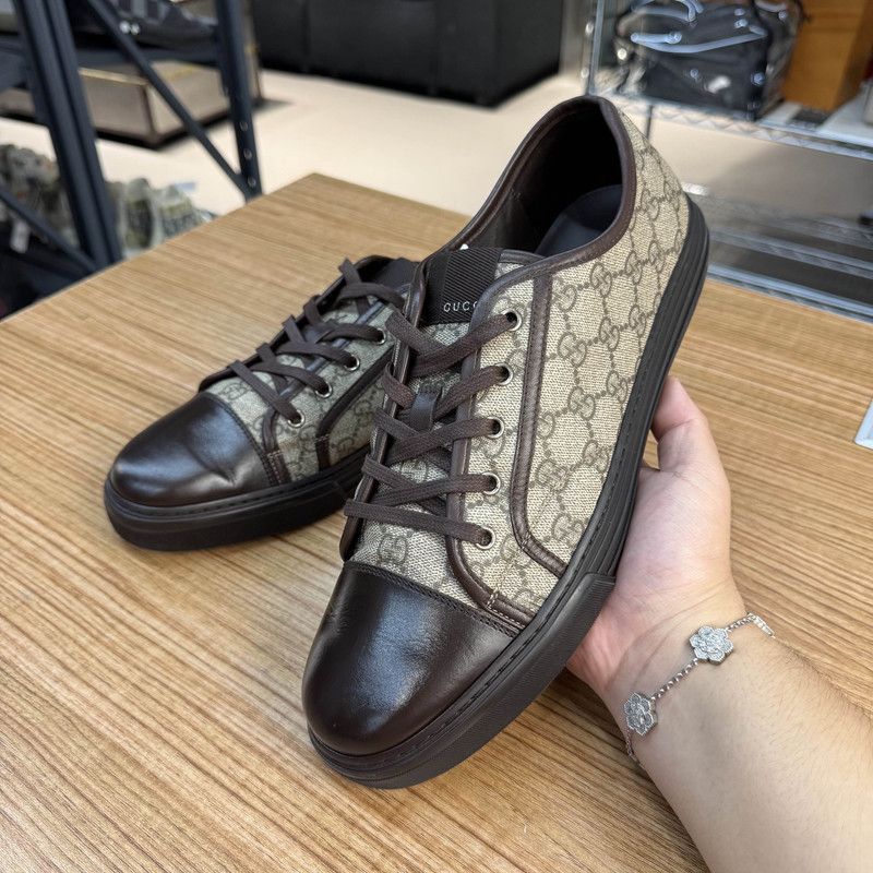 Gucci Gucci Stylish Casual Brown Sneakers Size US 10.5 / EU 43-44 - 6 Thumbnail