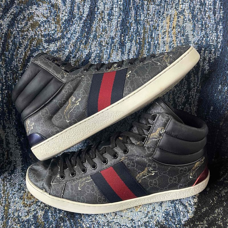 Gucci Gucci Ace GG Supreme High-Top Sneakers Size US 9.5 / EU 42-43 - 8 Thumbnail