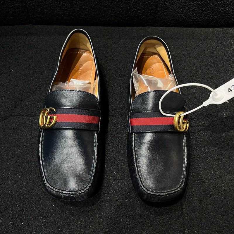 Gucci Gucci Horsebit Navy Loafers for Men Size US 9.5 / EU 42-43 - 2 Thumbnail