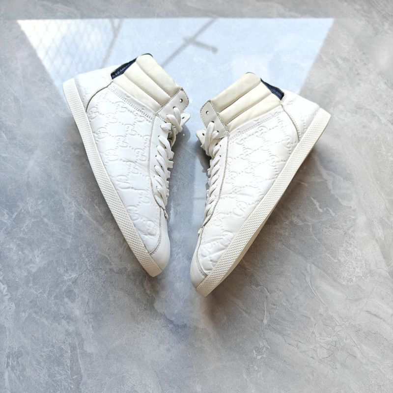 Gucci Gucci Signature High-Top Sneakers for Men Size US 6.5 / EU 39-40 - 11 Thumbnail