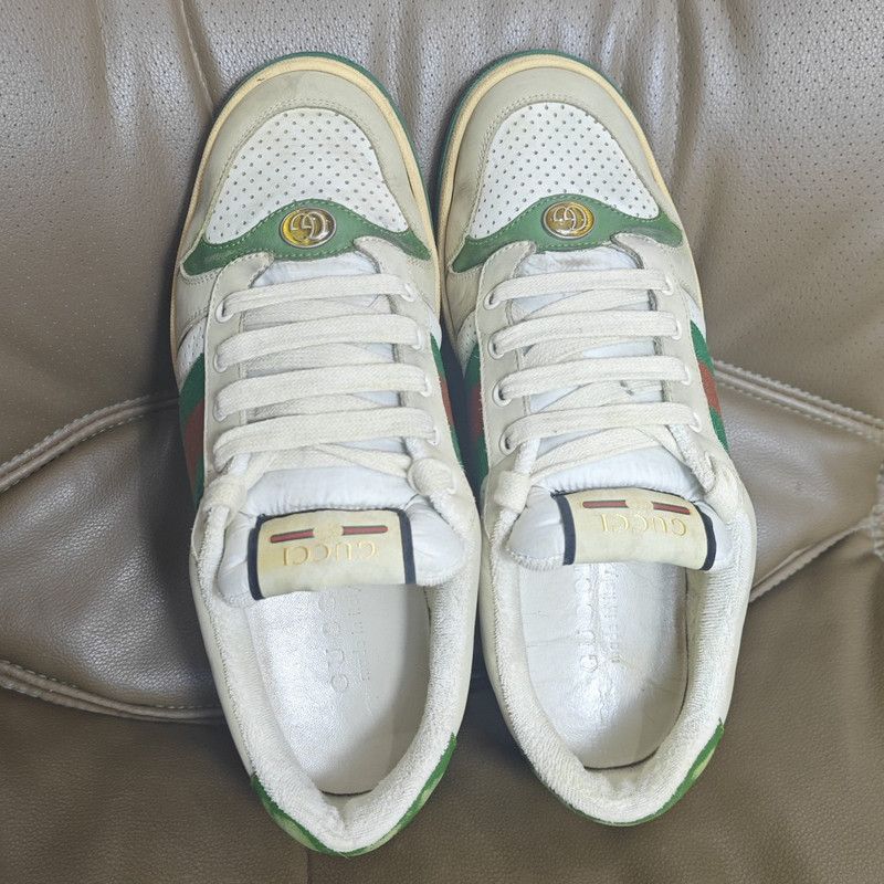 Gucci Gucci Screener Vintage Leather Sneakers for Men Size US 8 / EU 41 - 8 Thumbnail