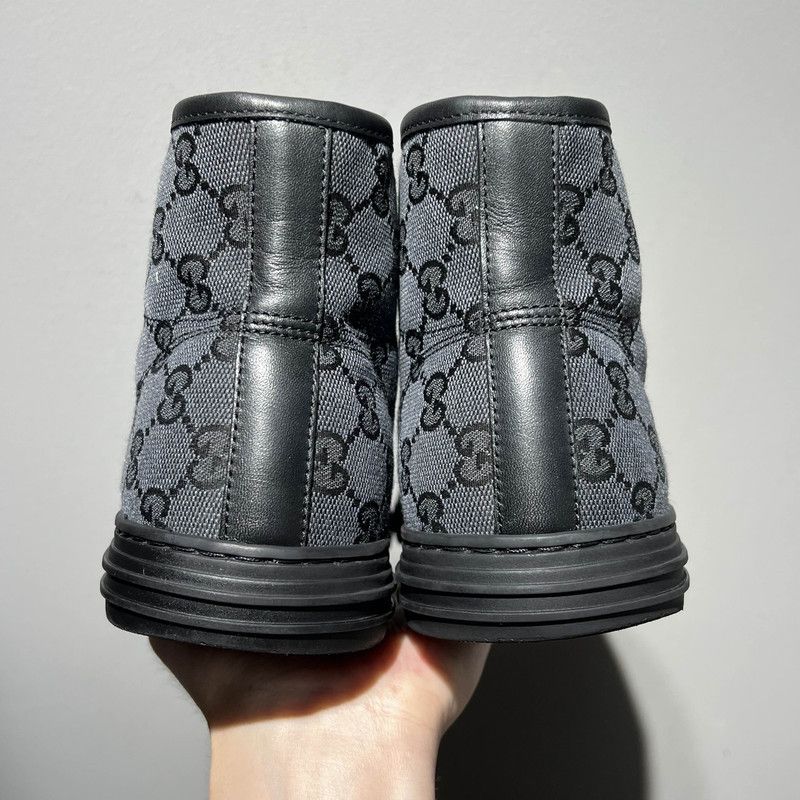 Gucci Gucci Retro GG Canvas High-Top Sneakers Size US 7.5 / EU 40-41 - 3 Thumbnail