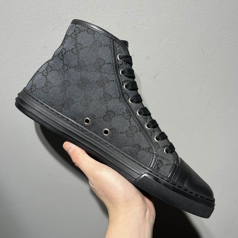 Gucci Gucci Retro GG Canvas High-Top Sneakers Size US 7.5 / EU 40-41 - 11 Thumbnail