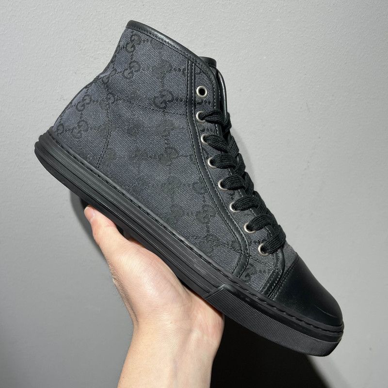 Gucci Gucci Retro GG Canvas High-Top Sneakers Size US 7.5 / EU 40-41 - 16 Thumbnail