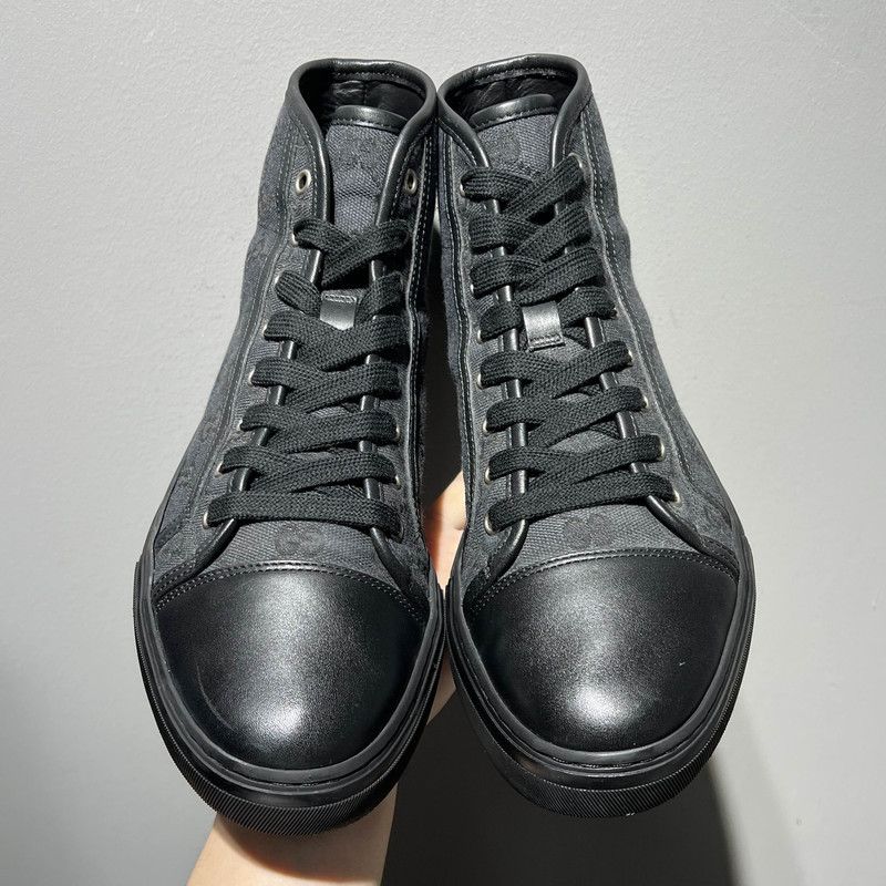 Gucci Gucci Retro GG Canvas High-Top Sneakers Size US 7.5 / EU 40-41 - 2 Thumbnail