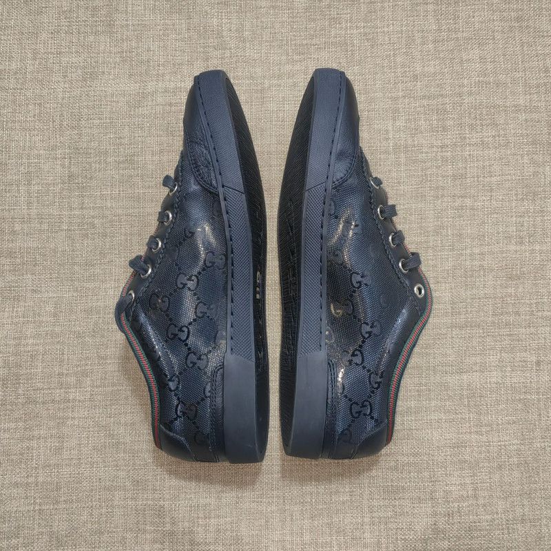 Gucci Gucci Stylish Black Leather Sneakers Size US 6.5 / EU 39-40 - 8 Thumbnail