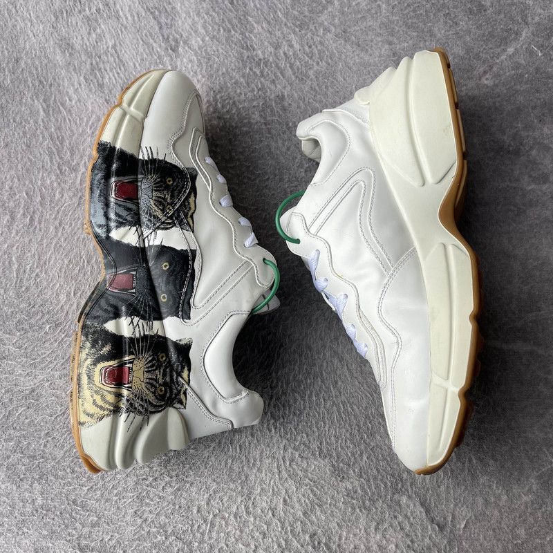 Gucci Gucci Rhyton Tiger Print Sneakers for Men Size US 8.5 / EU 41-42 - 6 Thumbnail