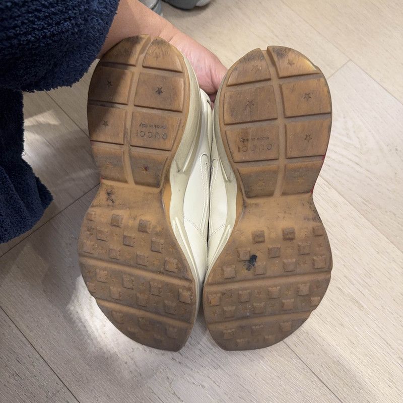 Gucci Gucci Rhyton Leather Low-Top Sneakers Size US 9.5 / EU 42-43 - 4 Thumbnail