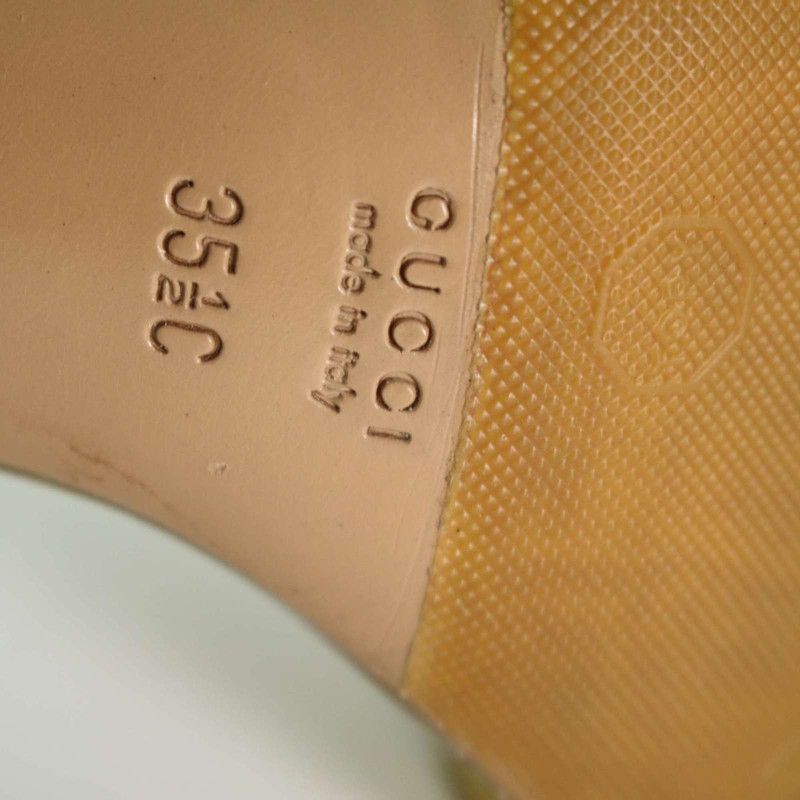 Gucci Gucci Gold High Heels with Buckle Detail Size US 5.5 / EU 38 - 12 Thumbnail