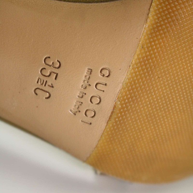 Gucci Gucci Gold High Heels with Buckle Detail Size US 5.5 / EU 38 - 11 Thumbnail