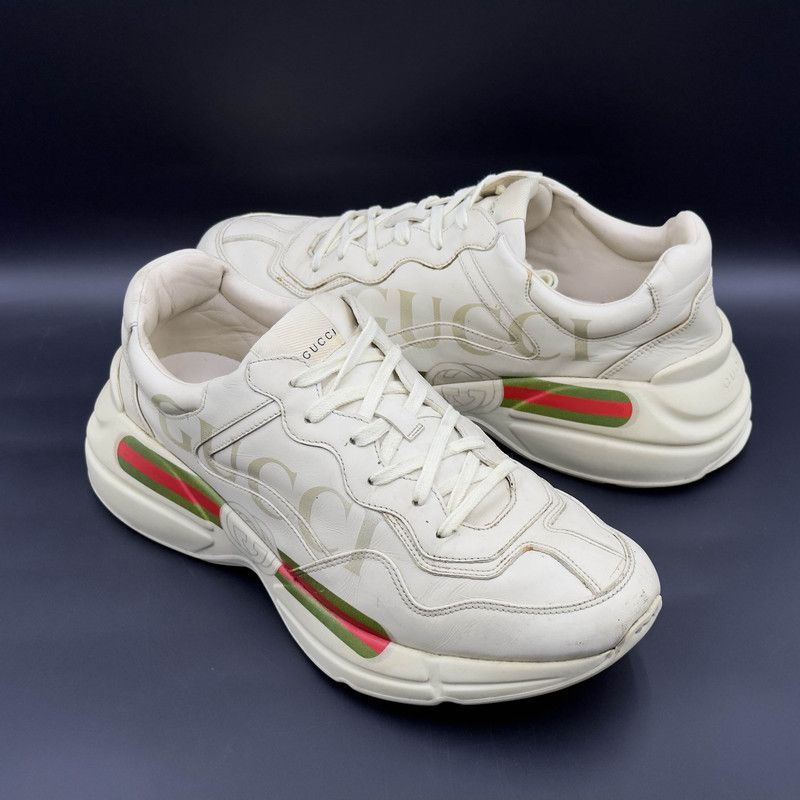 Gucci Gucci Rhyton Logo Low-Top Dad Sneakers Size US 10.5 / EU 43-44 - 8 Thumbnail
