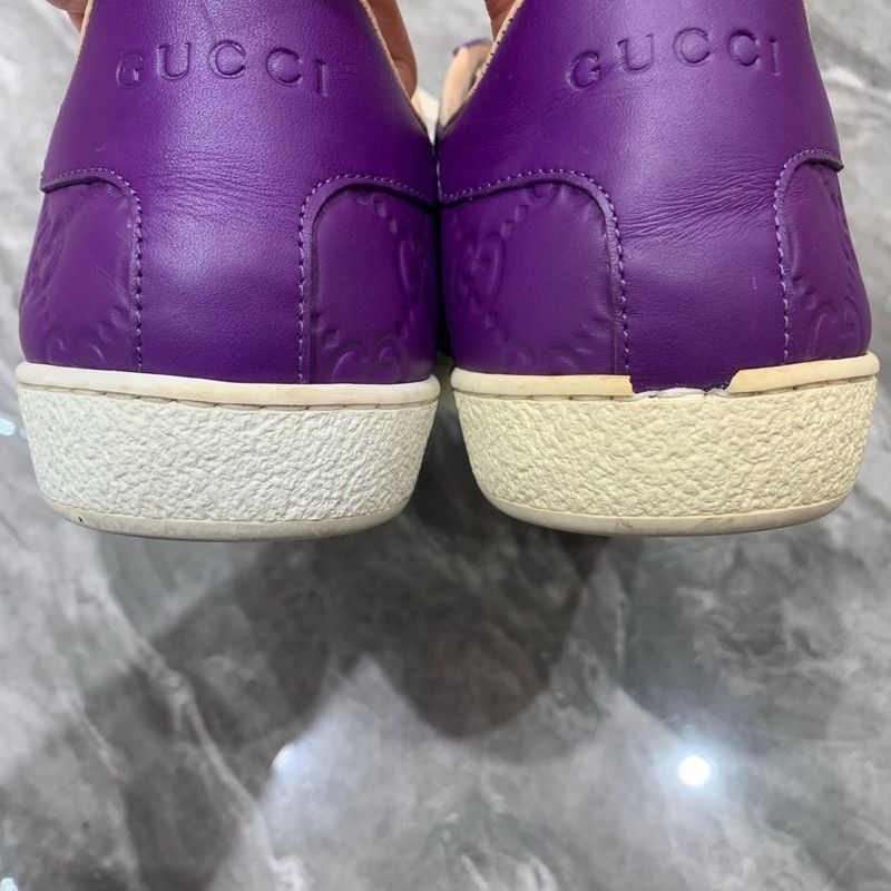 Gucci Gucci Classic Logo Casual Sneakers in Purple Size US 7.5 / EU 40-41 - 3 Thumbnail