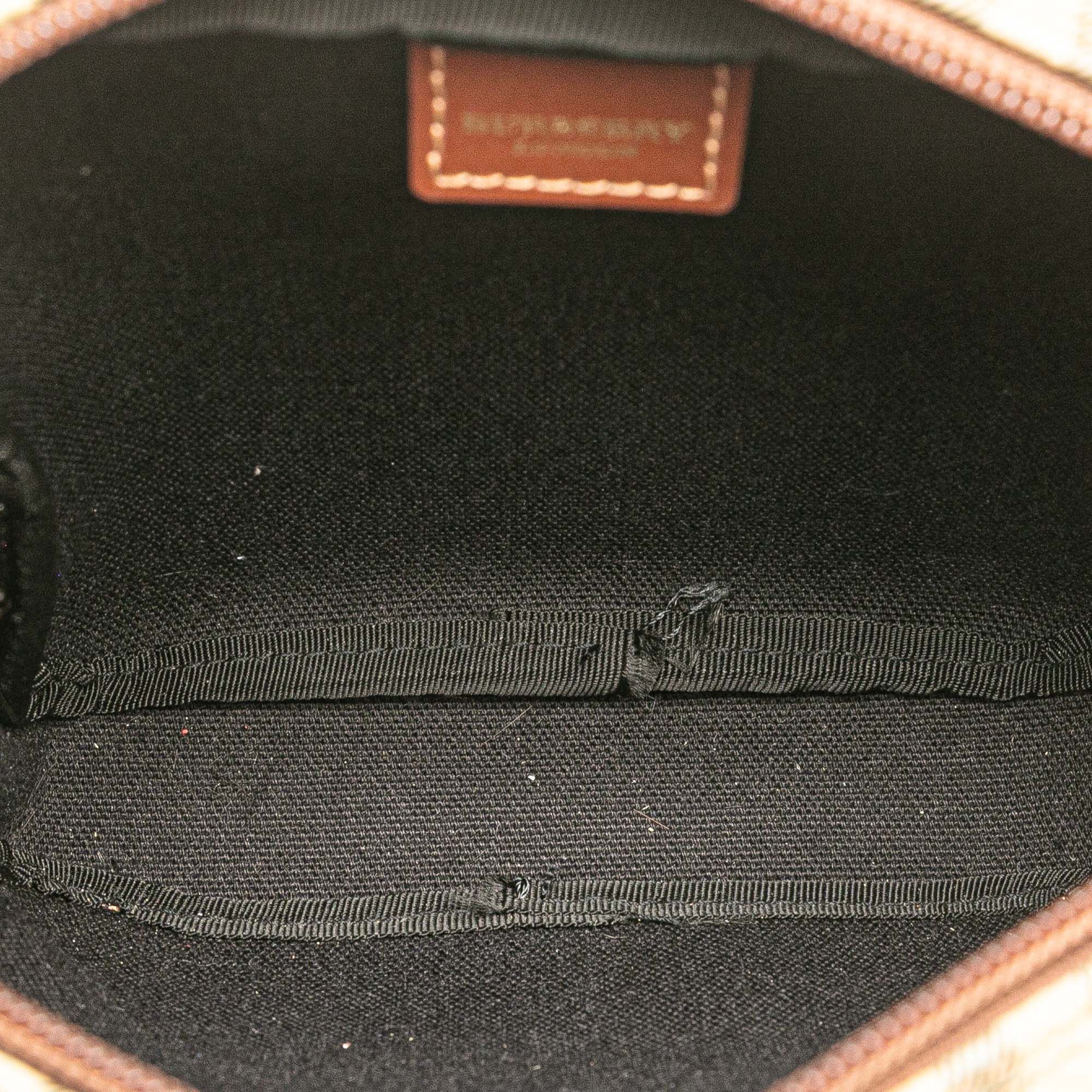 Burberry Burberry Haymarket Check Coated Canvas Crossbody Size ONE SIZE - 4 Thumbnail