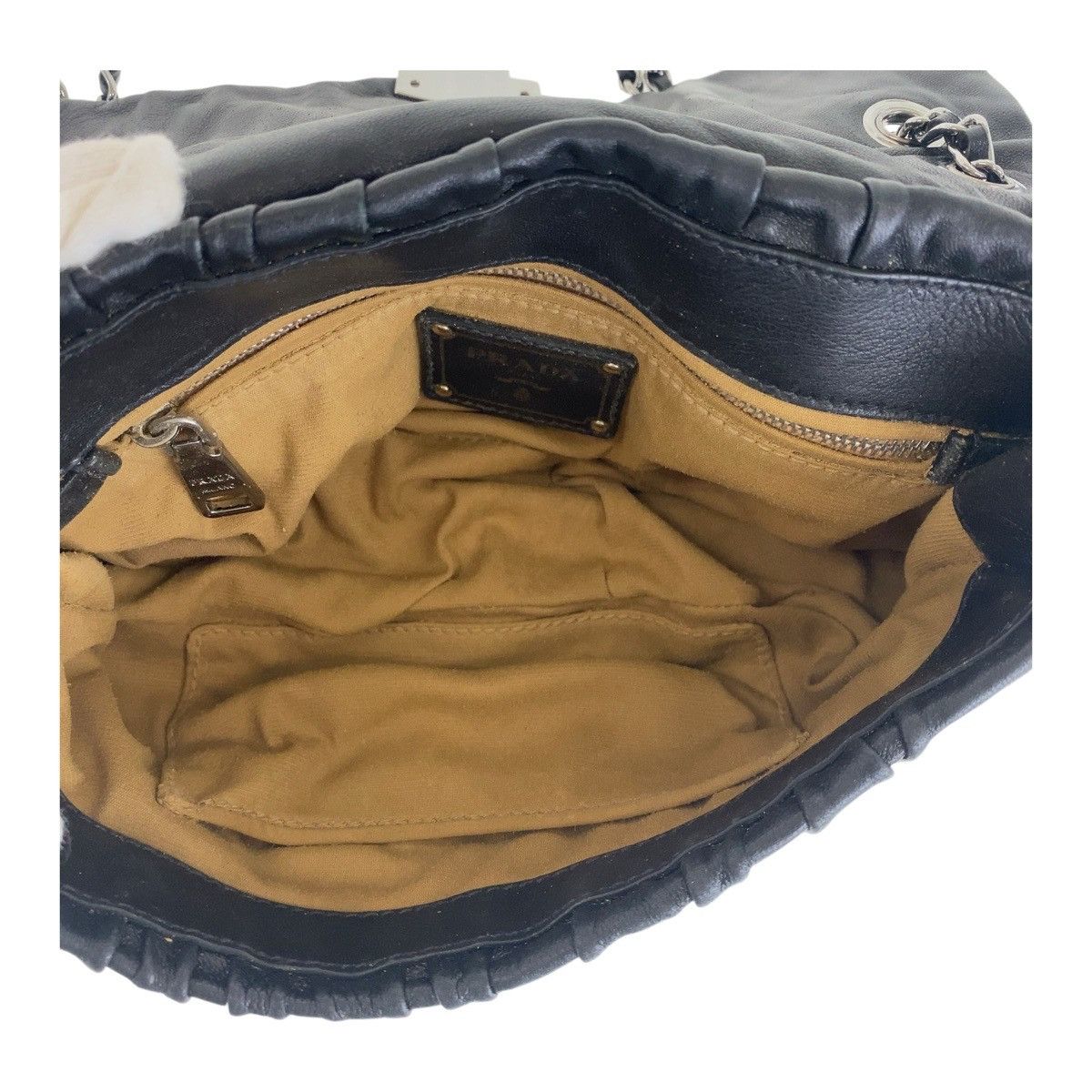 Prada Prada Prada Gaufre Leather Shoulder Bag Leather Crossbody Bag DUTY FREE for USA Size ONE SIZE - 9 Thumbnail