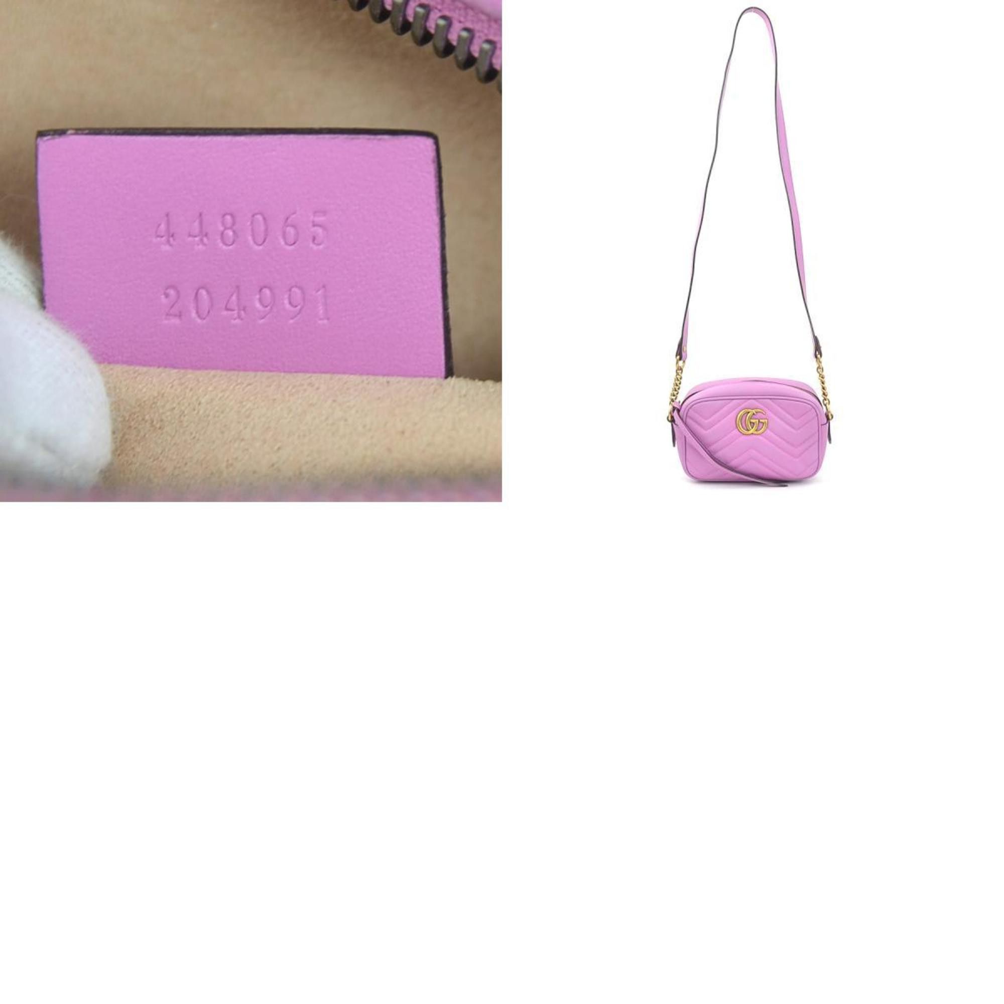 Gucci Gucci GG Marmont Leather Grape Shoulder Bag for Women, 448065, r10698a Size ONE SIZE - 5 Thumbnail