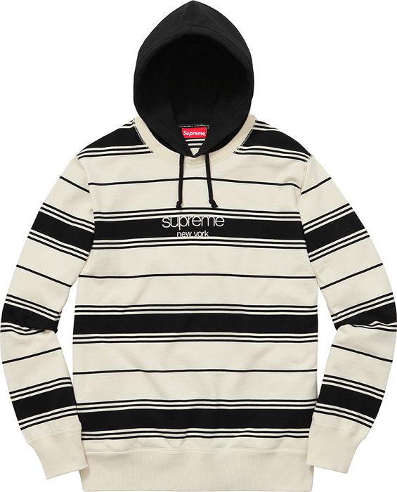 Supreme store hoodie striped