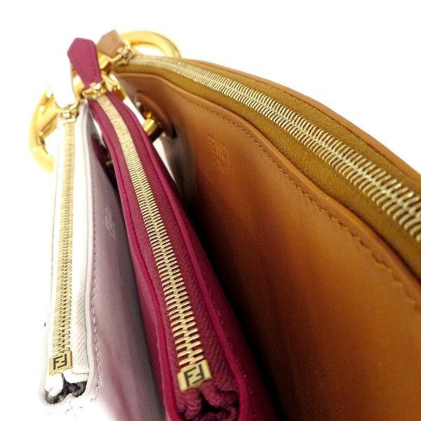 Fendi Fendi Fendi Triplette Leather Clutch Bag Leather Clutch Bag 8BS001 DUTY FREE for USA Size ONE SIZE - 6 Thumbnail