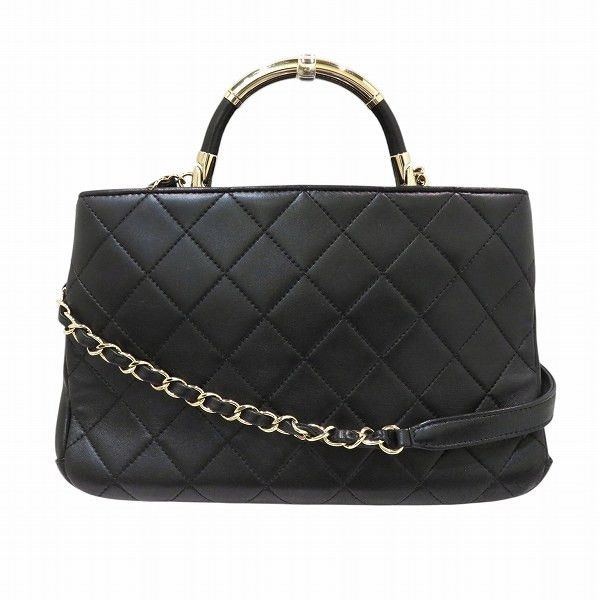 Chanel Chanel Chanel Matelasse Lambskin 2way Bag Leather Shoulder Bag Size ONE SIZE - 2 Thumbnail