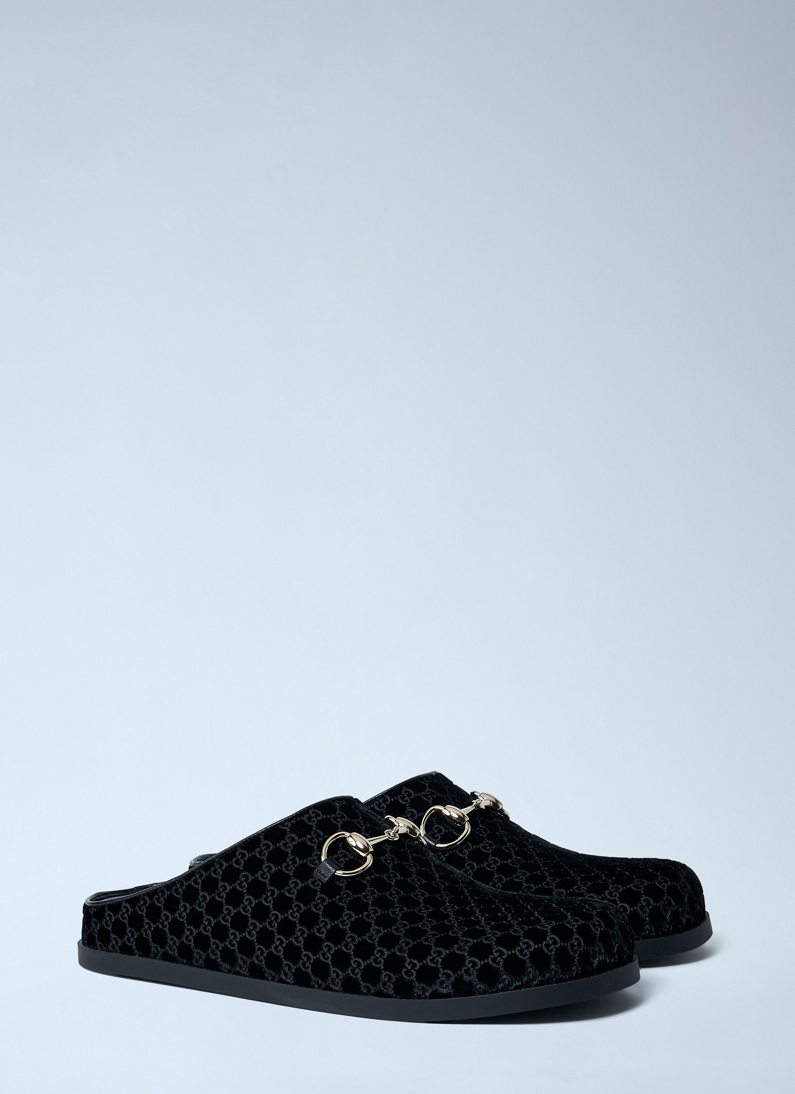 Gucci Velvet Horsebit Mules Size US 6 / IT 36 - 2 Thumbnail