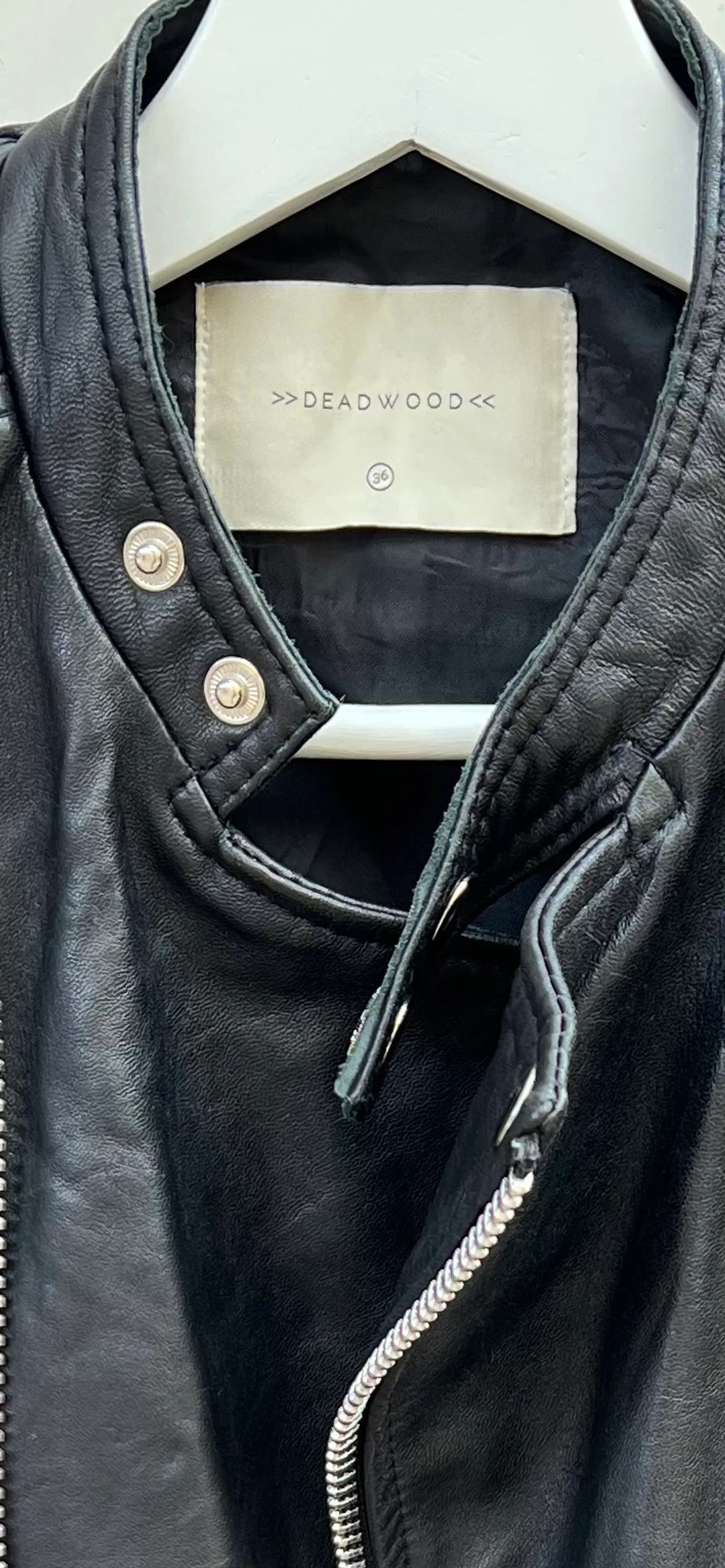 Deadwood Deadwood Leather Jacket Size XS / US 0-2 / IT 36-38 - 2 Thumbnail