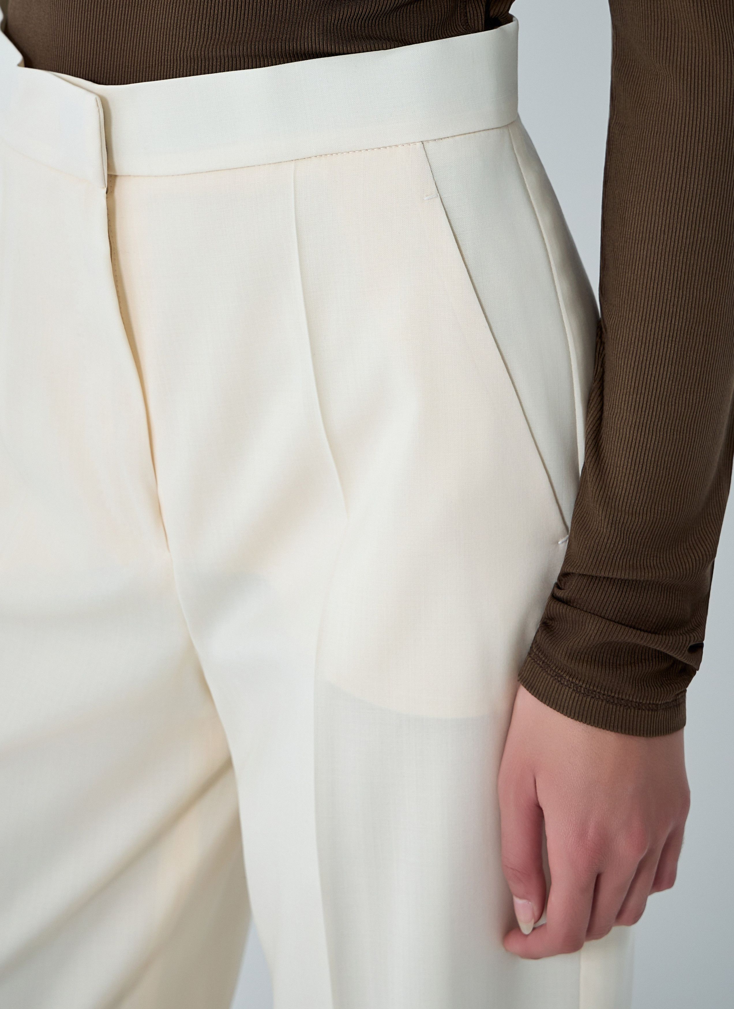 Max Mara Tailored Wool Pants Size 28" / US 6 / IT 42 - 5 Thumbnail