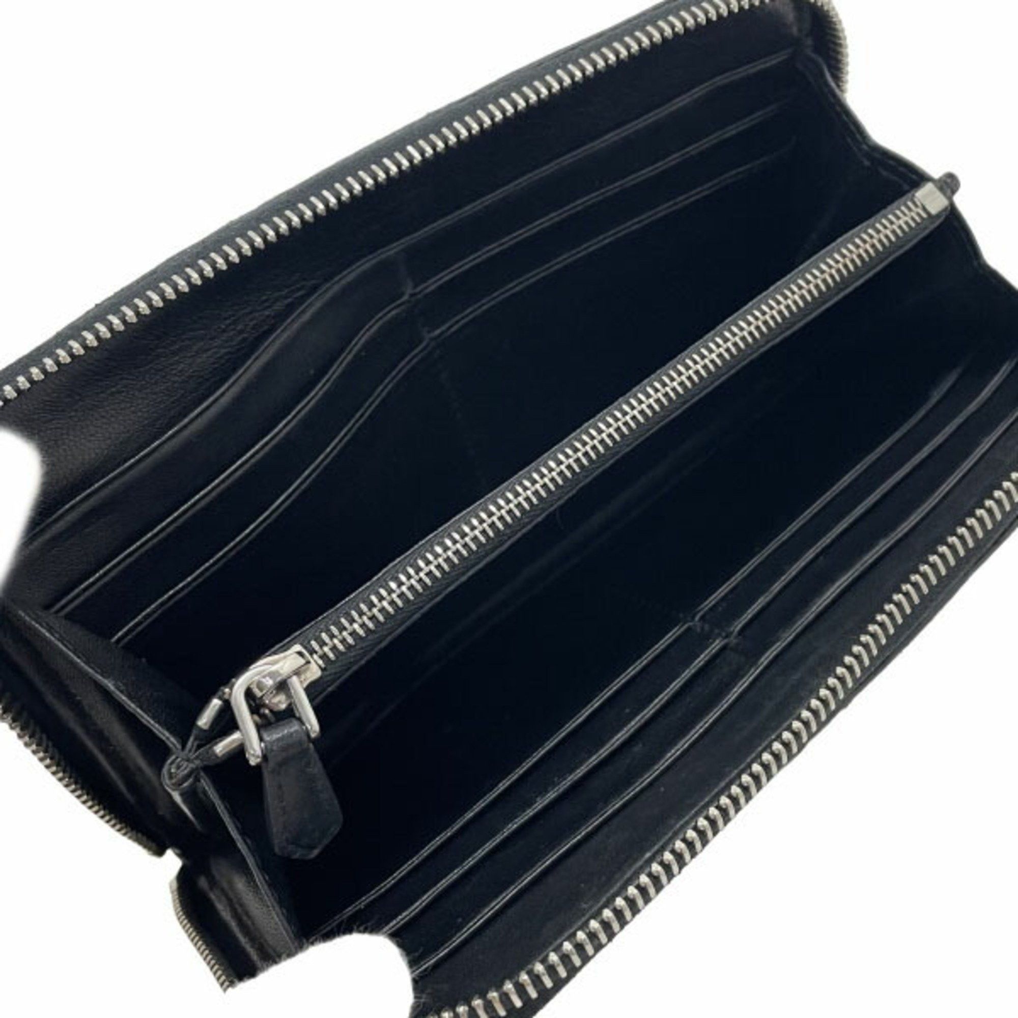 Prada Prada Camouflage Round Long Wallet, Nylon and Leather, Gray Black, 1M0506, PRADA Pattern, Shirring, Gathered Pleats, YY-15718 Size ONE SIZE - 8 Thumbnail