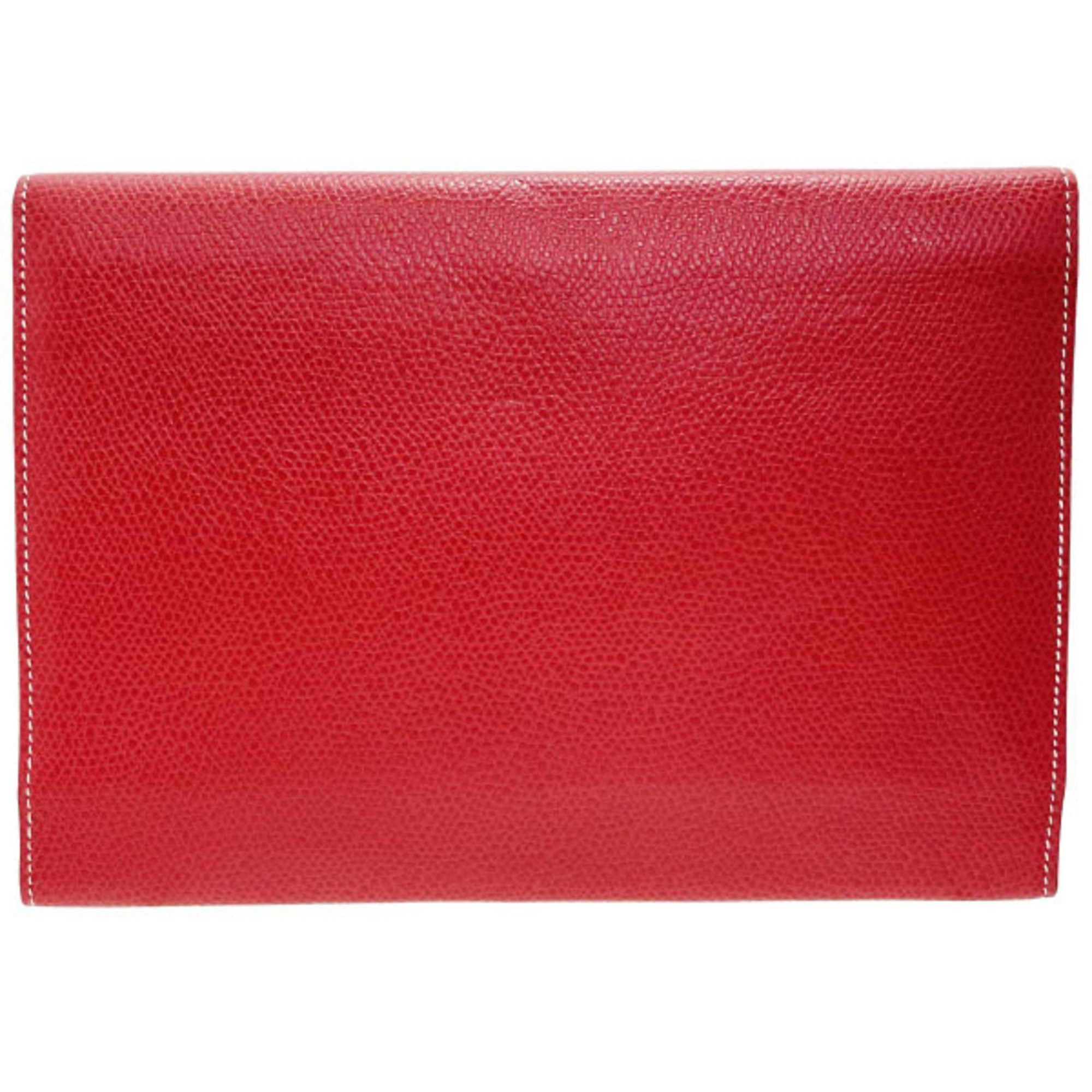 Loewe Loewe Anagram Tri-fold Long Wallet in Embossed Leather, Red, TT-15635 Size ONE SIZE - 2 Thumbnail