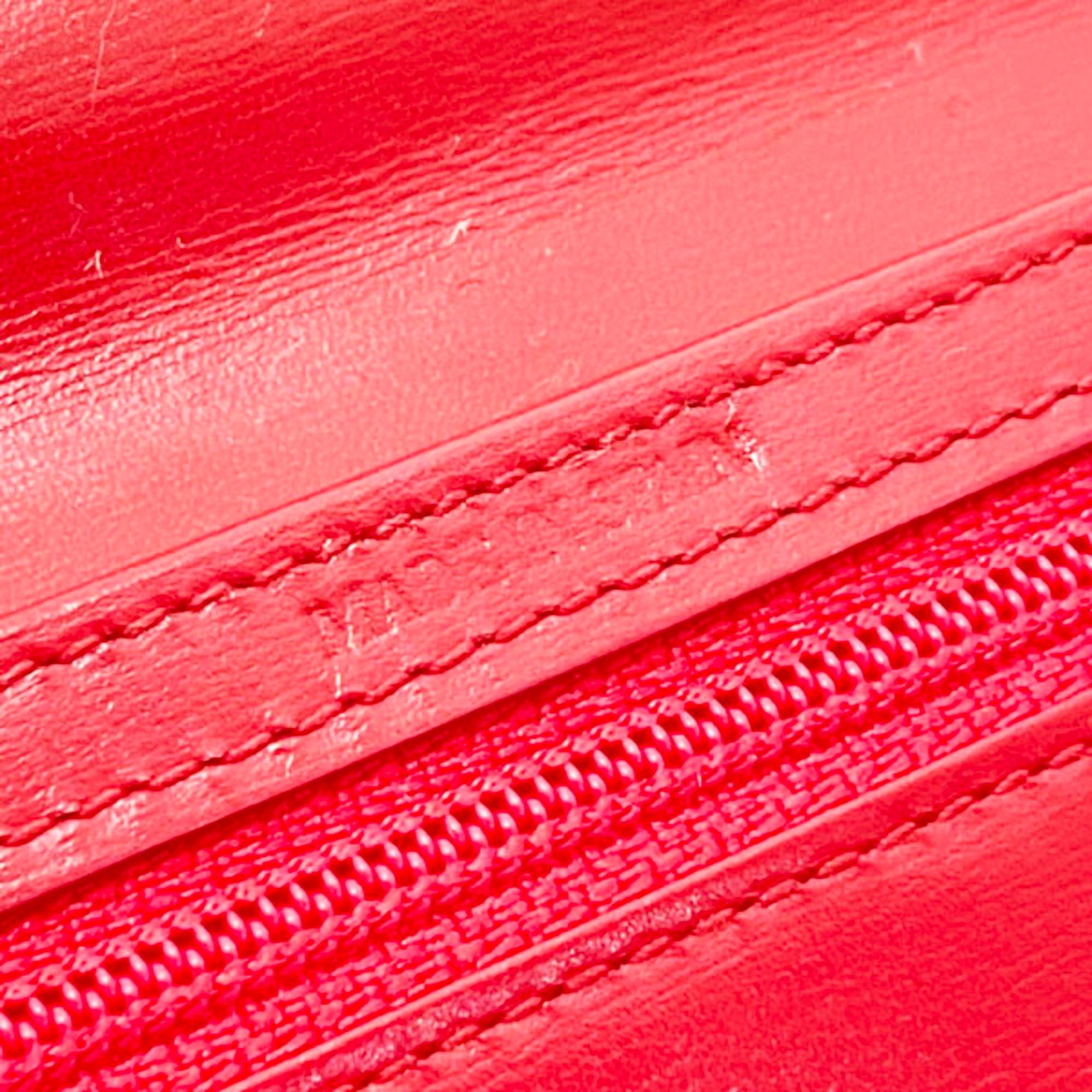 Loewe Loewe Anagram Tri-fold Long Wallet in Embossed Leather, Red, TT-15635 Size ONE SIZE - 9 Thumbnail