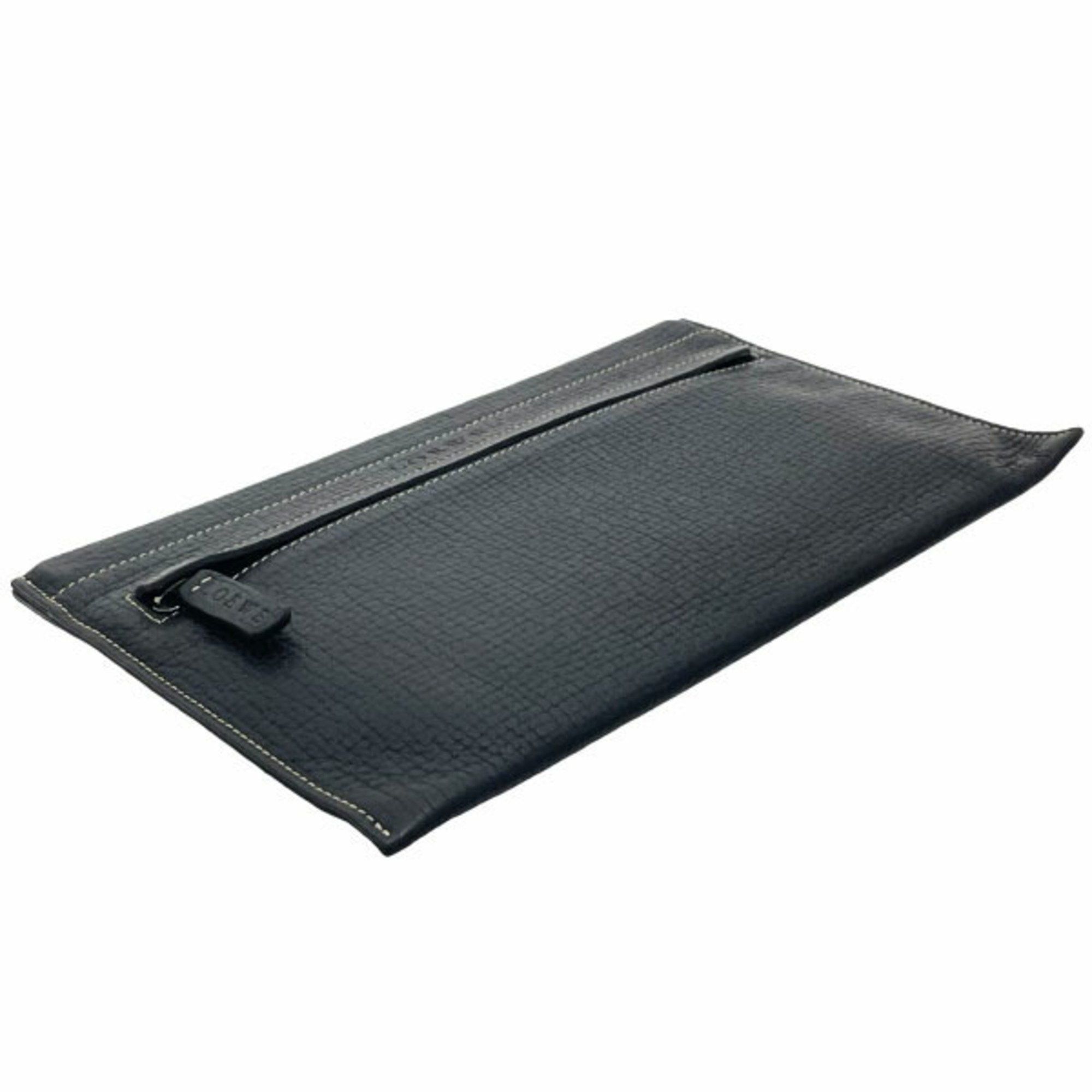 Loewe LOEWE Flat Pouch HH-15599, Multi-Pouch, Embossed Leather, Black Size ONE SIZE - 4 Thumbnail