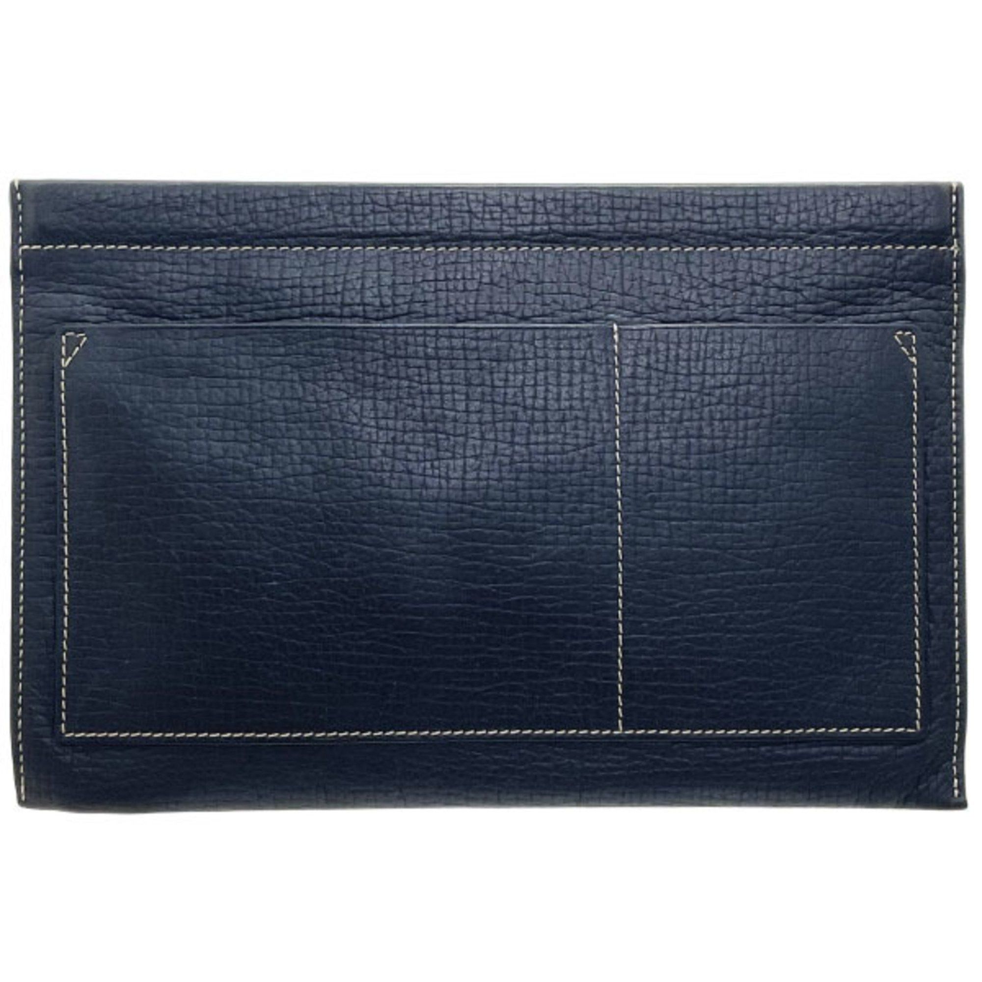 Loewe LOEWE Flat Pouch HH-15599, Multi-Pouch, Embossed Leather, Black Size ONE SIZE - 2 Thumbnail