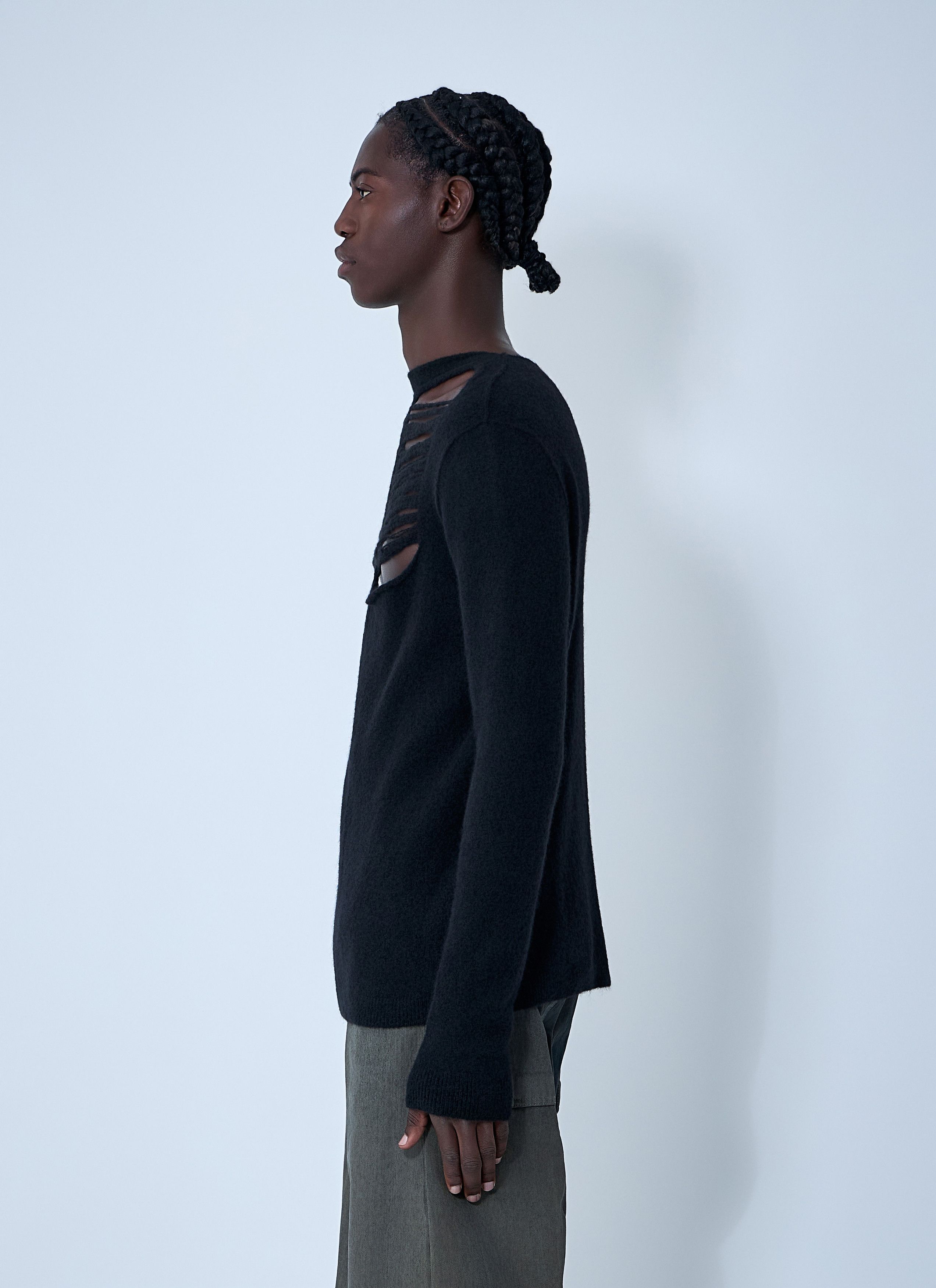 Rick Owens Wool-Blend Knit Top Size US L / EU 52-54 / 3 - 3 Thumbnail