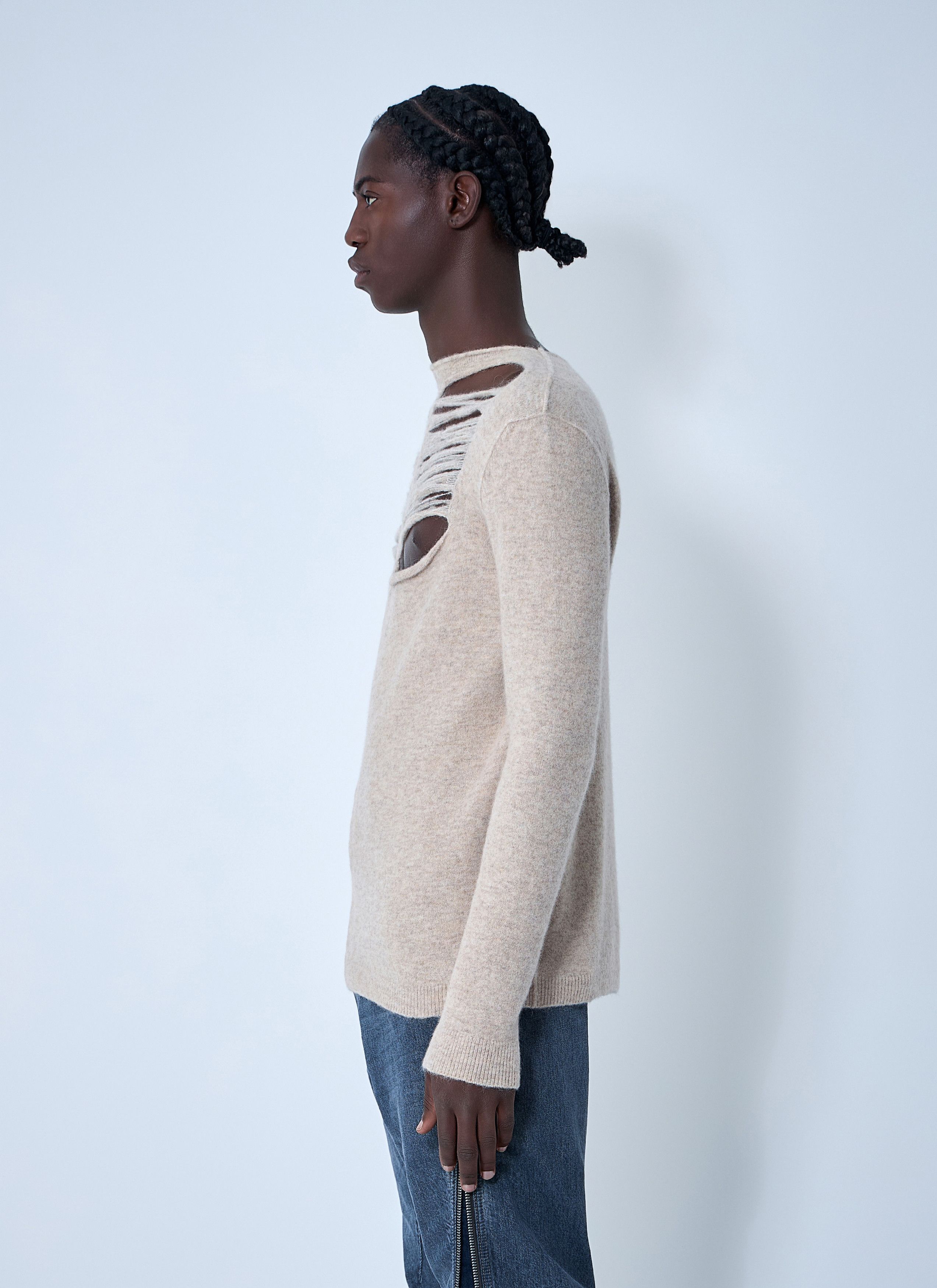 Rick Owens Wool-Blend Knit Top Size US M / EU 48-50 / 2 - 3 Thumbnail