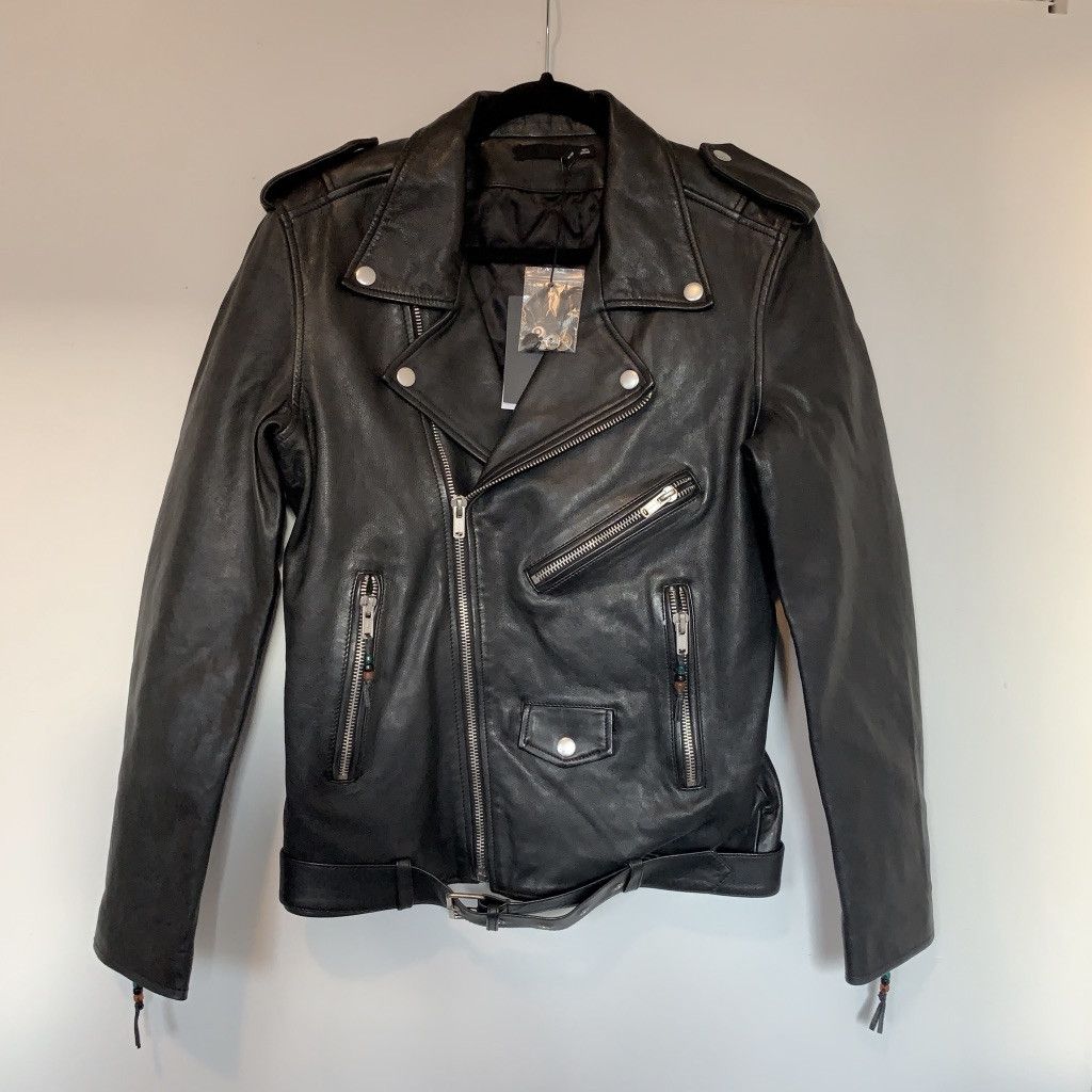 Blk Dnm NWT Leather Jacket 5 Black Classic Moto Jacket NEW Size US M / EU 48-50 / 2 - 1 Preview