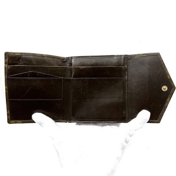 Louis Vuitton Louis Vuitton Louis Vuitton Portemonnaie Bille Cartes Crédits Monogram wallet Canvas Short Wallet M61660 Size ONE SIZE - 2 Thumbnail