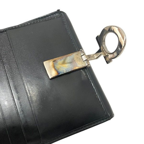 Salvatore Ferragamo Salvatore Ferragamo Salvatore Ferragamo Gancini Leather Wallet Leather Short Wallet AQ-220104 DUTY FREE for USA Size ONE SIZE - 6 Thumbnail