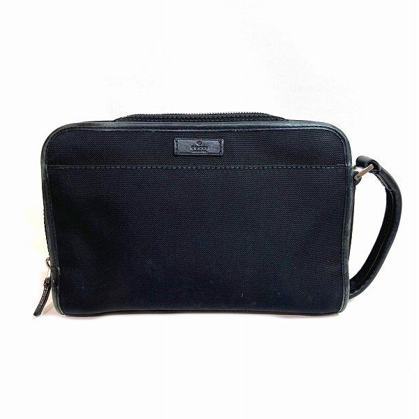 Gucci Gucci Gucci Canvas Leather Clutch Bag Canvas Clutch Bag 203998 DUTY FREE for USA Size ONE SIZE - 2 Thumbnail