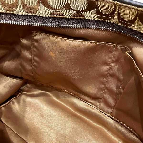 Coach Coach Coach Signature Canvas Leather 2way Bag Canvas Shoulder Bag F28728 Size ONE SIZE - 8 Thumbnail