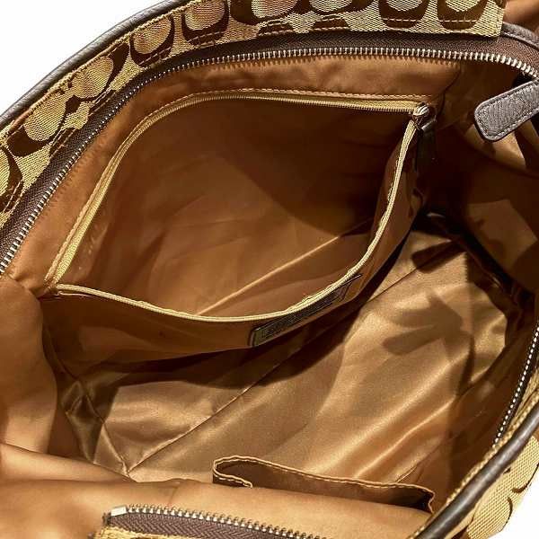 Coach Coach Coach Signature Canvas Leather 2way Bag Canvas Shoulder Bag F28728 Size ONE SIZE - 7 Thumbnail
