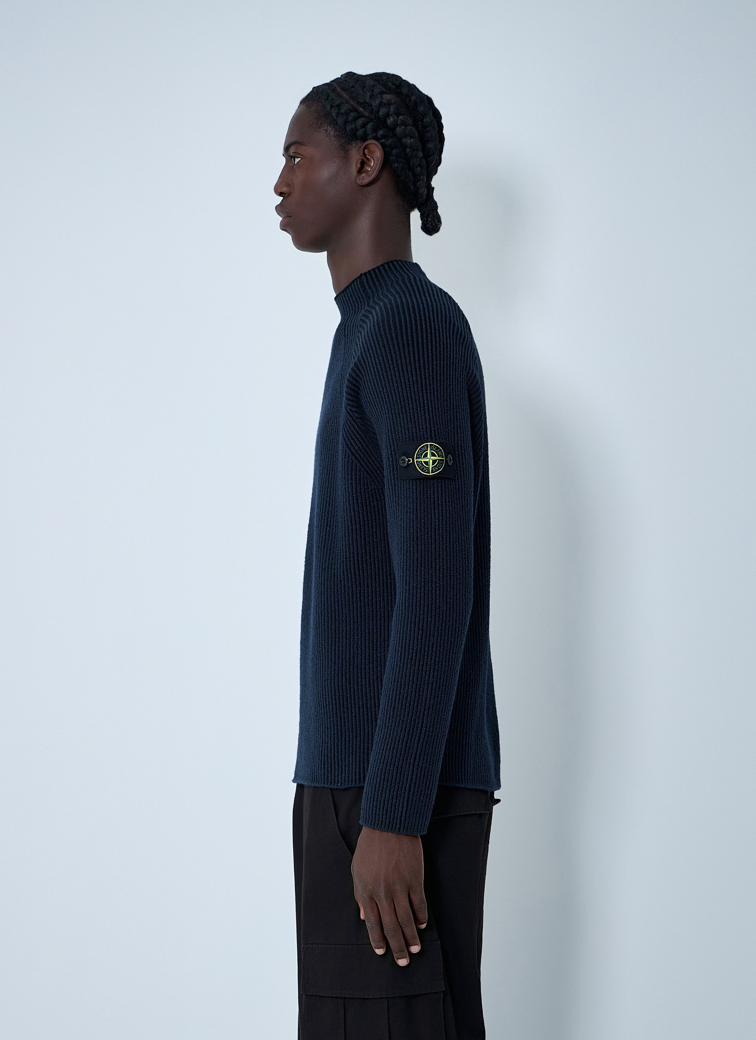 Stone Island Rib Logo Patch Sweater Size US XXL / EU 58 / 5 - 3 Thumbnail